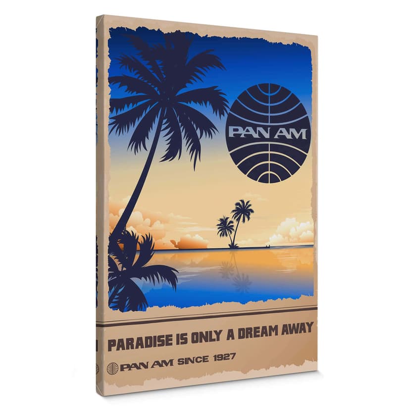 Lienzo PAN AM - Sueño en el paraíso