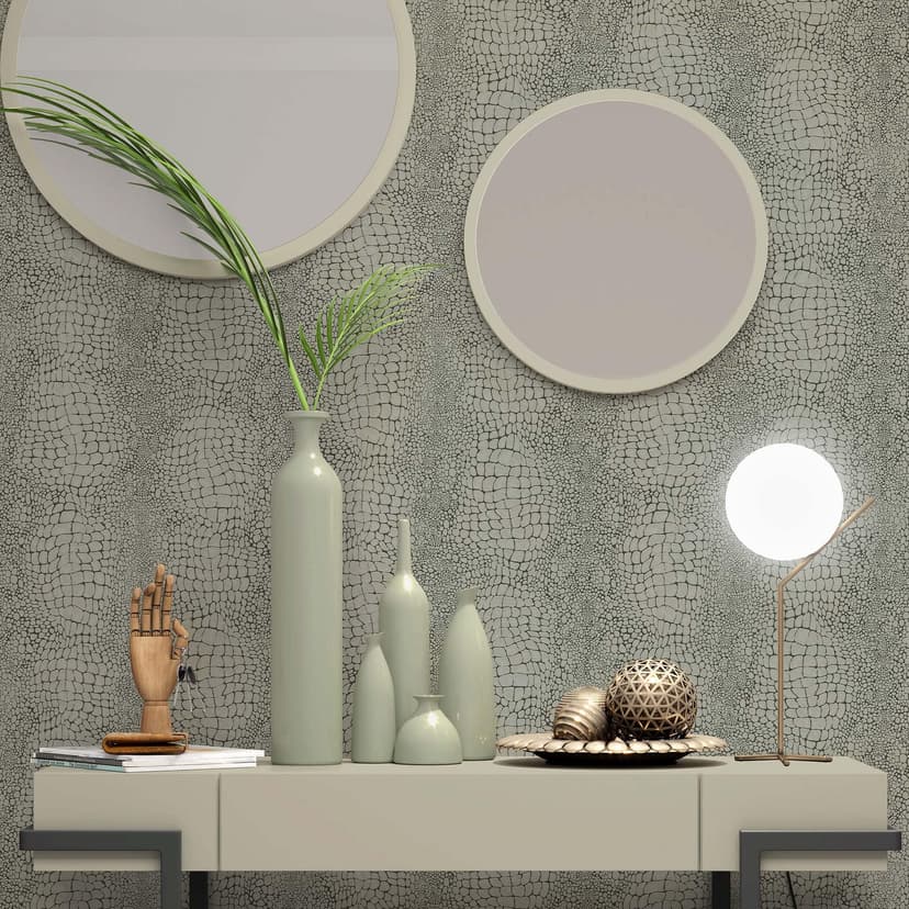 Papel pintado no tejido, papel pintado gráfico Cameo taupe