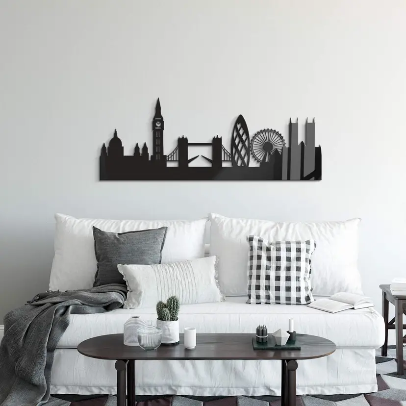Decoración acrílica skyline Londres