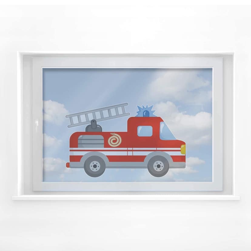 Imagen de ventana camión de bomberos