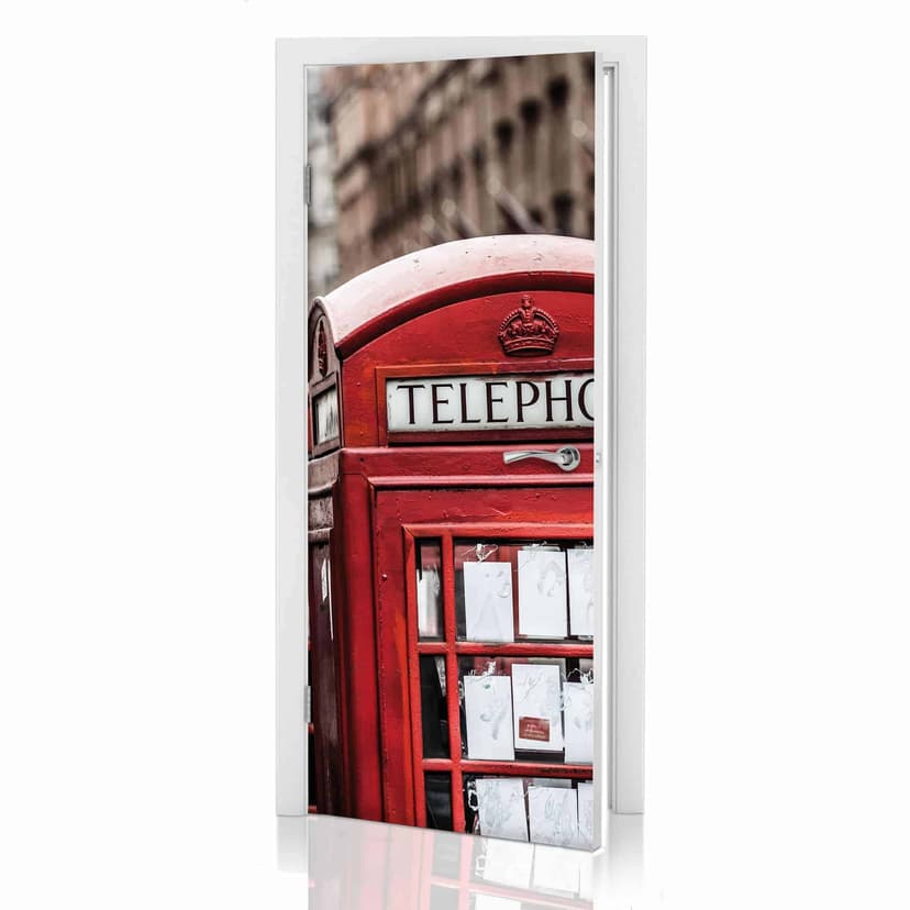 Diseño de puerta Cabina telefónica británica 91x200 cm