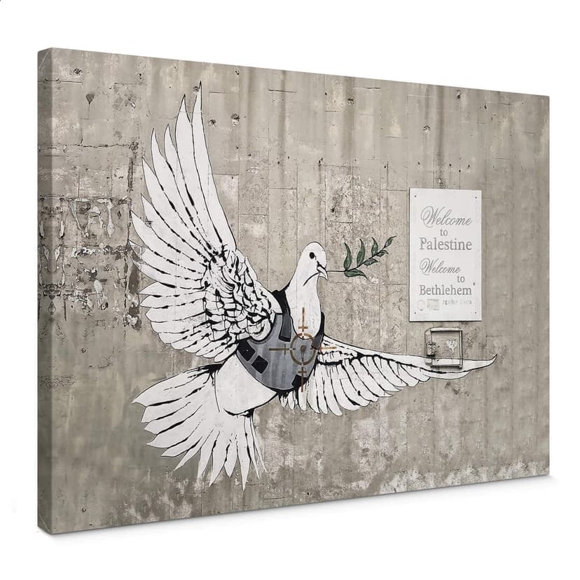 Lienzo Banksy - La paloma de la paz