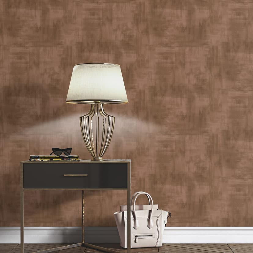 Papel pintado de escayola Elysium bronce