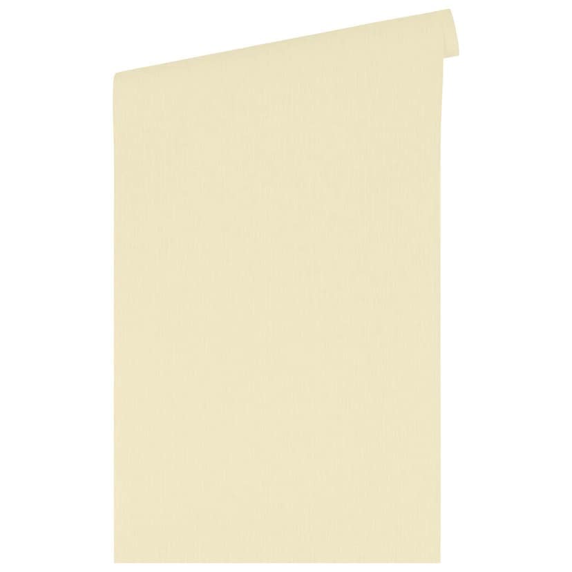 Papel pintado de diseño Versace Home blanco crema liso tejido-no tejido de lujo