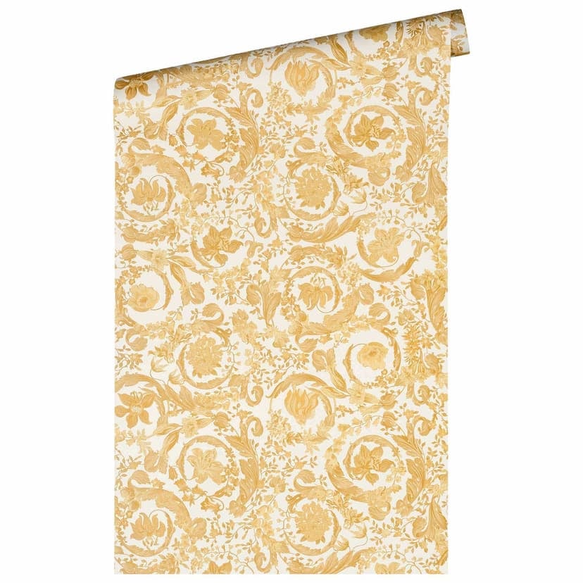 Versace Home papel pintado floral oro de diseño papel pintado de lujo floral no tejido clásico