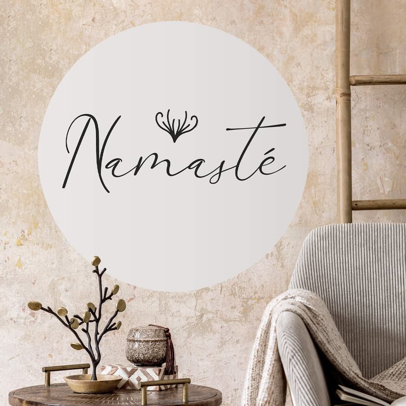 Vinilo decorativo Namasté - Redondo