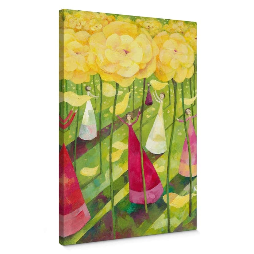 Lienzo Blanz - Pradera de flores