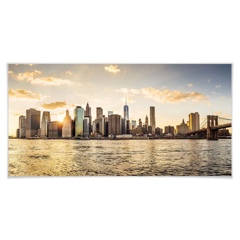 Póster Atardecer en Manhattan