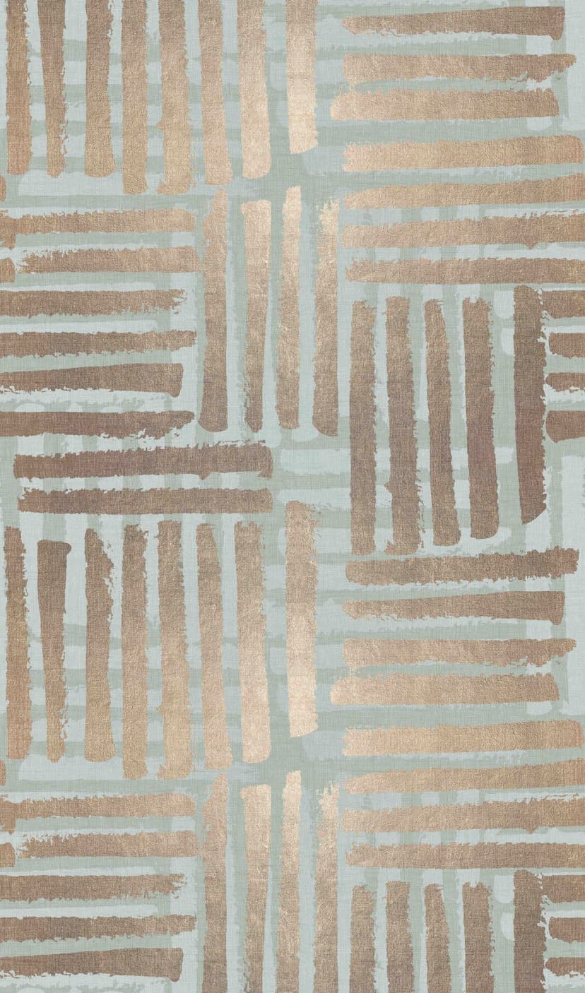 Fotomurale Graphic stripe pattern in beige and sage green Modern 2.7 x 1.59 m