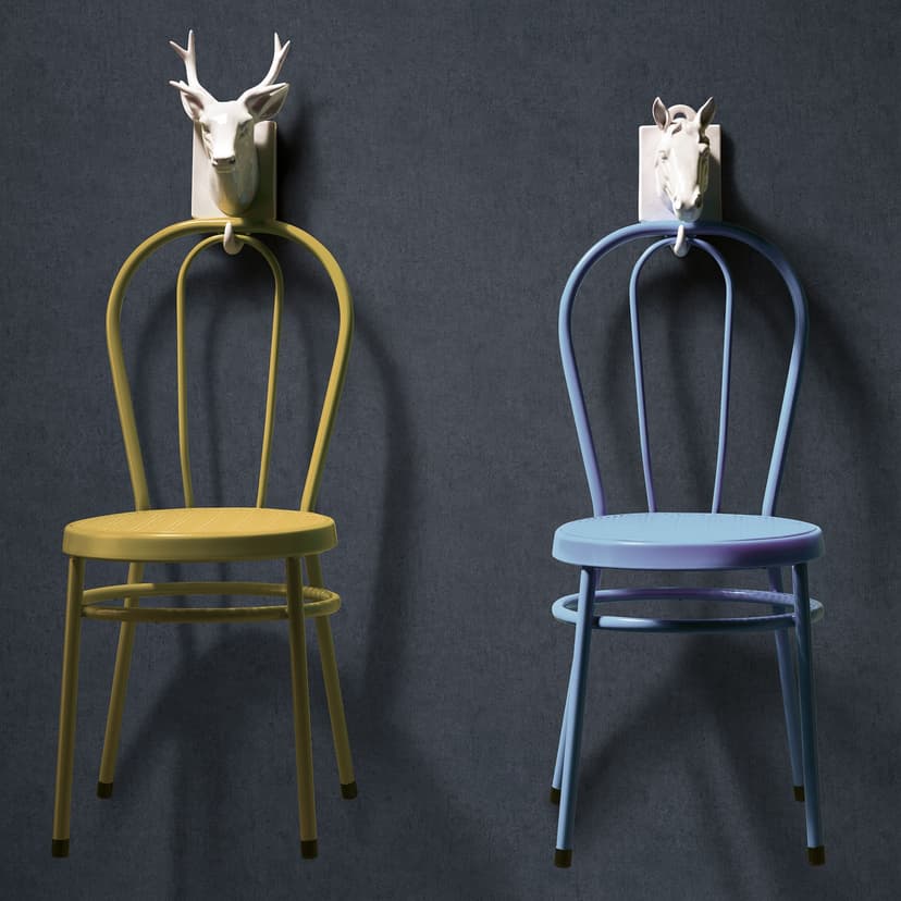 Papel pintado no tejido aspecto hormigón colores lisos en azul