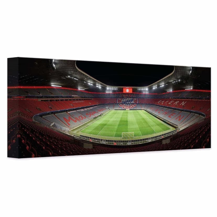 Lienzo estadio FCB de noche