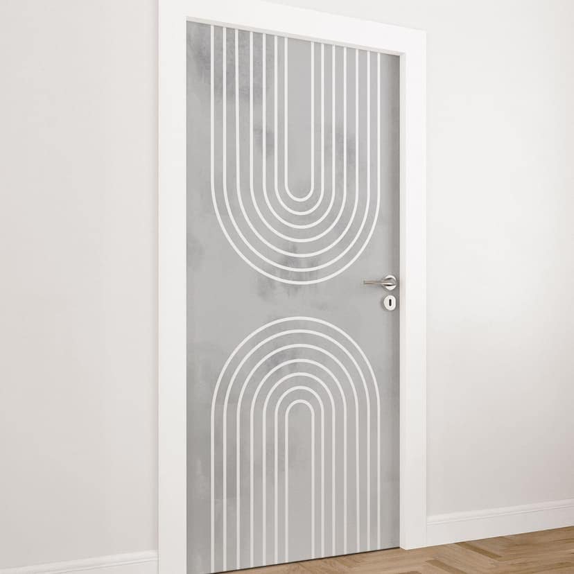 Vinilo para puertas Arcos de Hielo - Pictufy Studio - Decoración autoadhesiva para puertas
