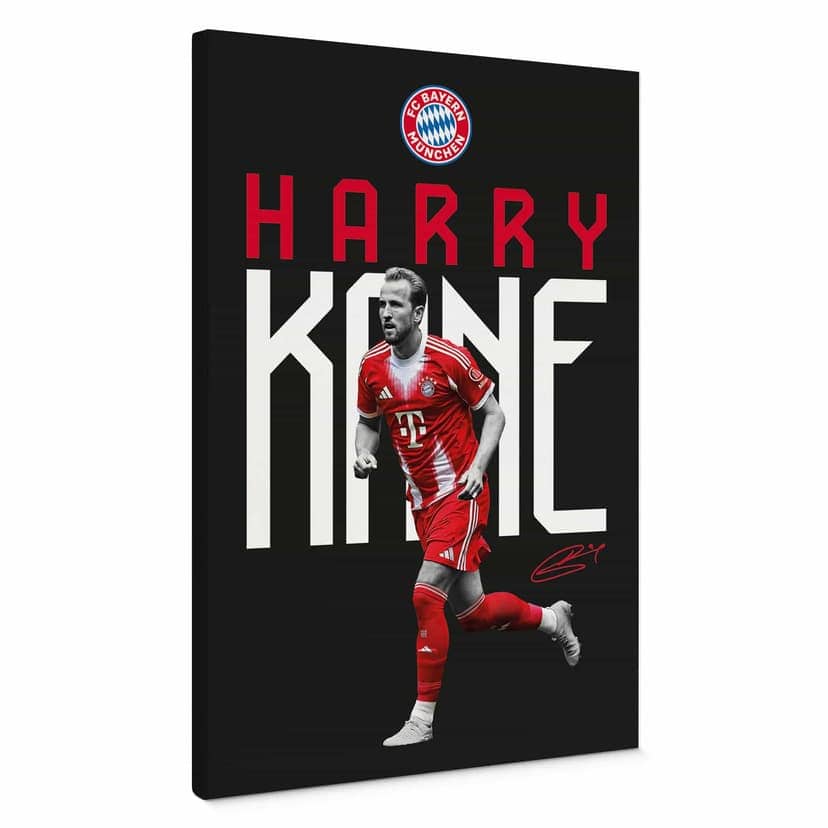Lienzo jugador del FC Bayern Harry Kane 2025/26