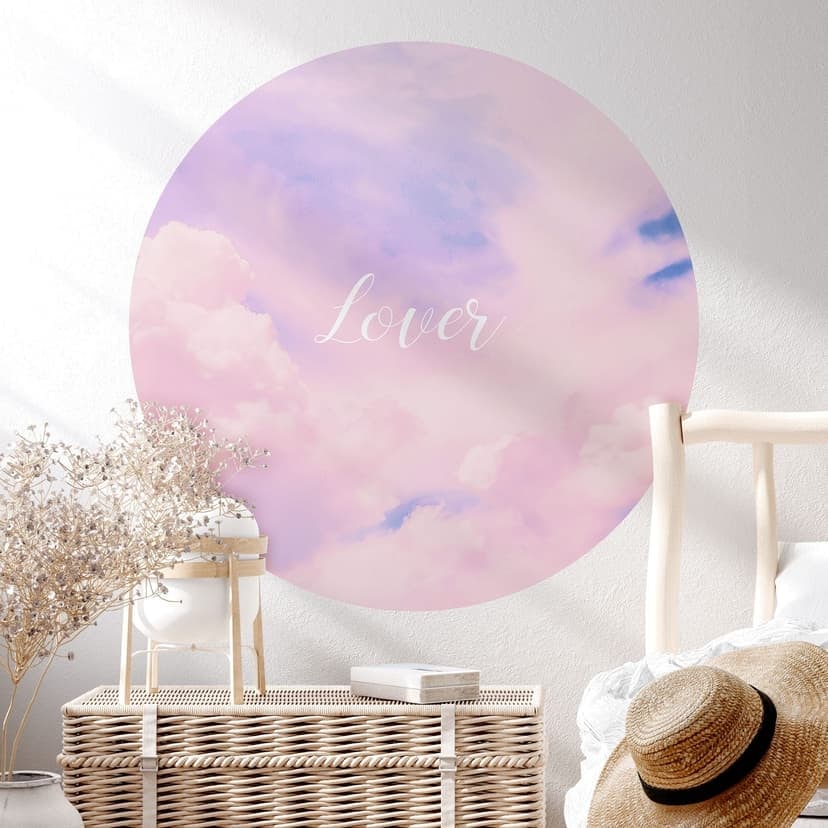 Vinilo decorativo Lover - inspirado en Taylor Swift - Redondo