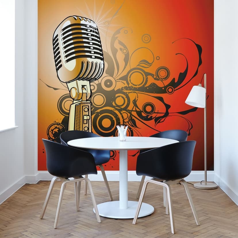Fotomural de Retromicrophone