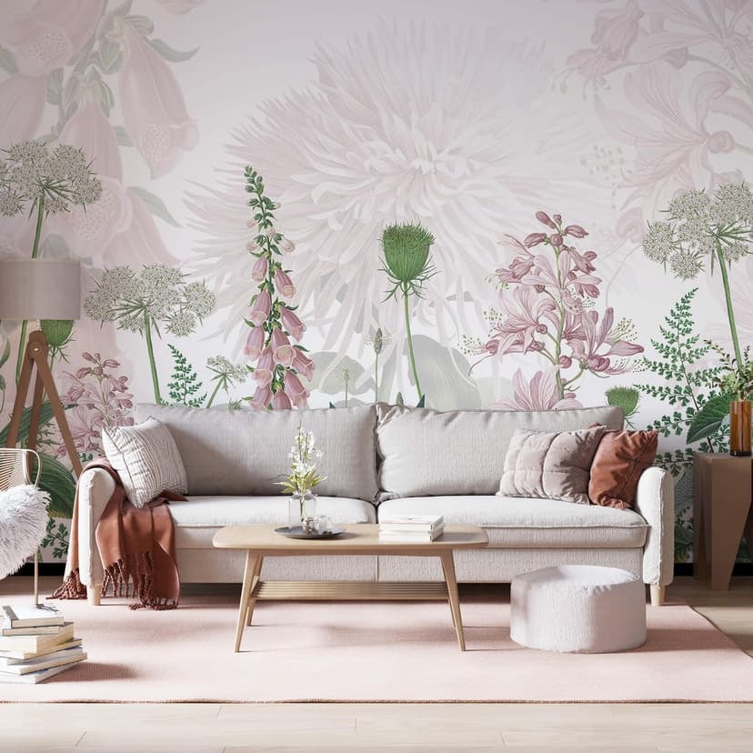 Papel pintado de Sir Edward - Pink Foxglove (dedalera rosa)