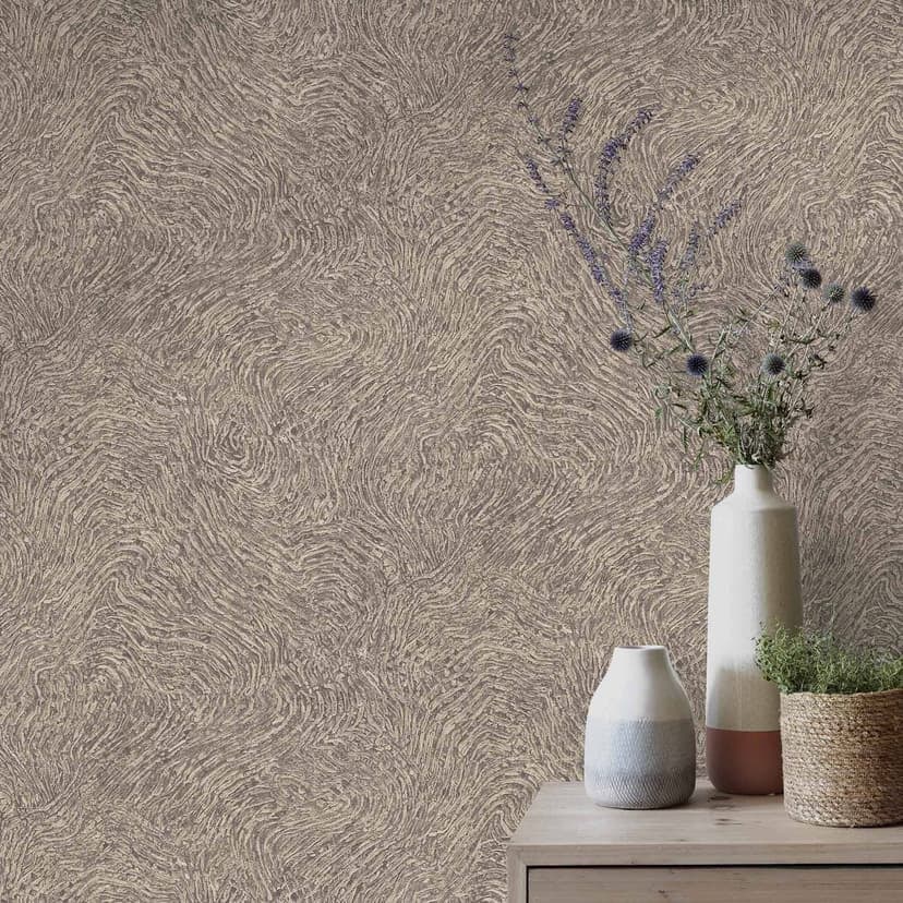 Papel pintado no tejido Erismann Focus taupe