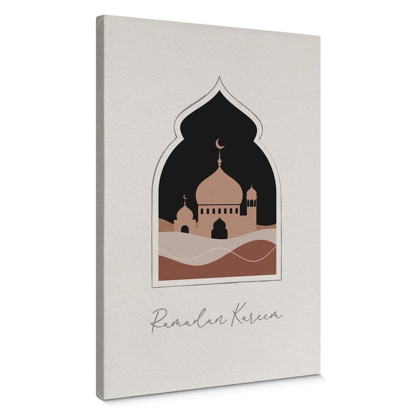 Lienzo Mezquita Ramadán Kareem