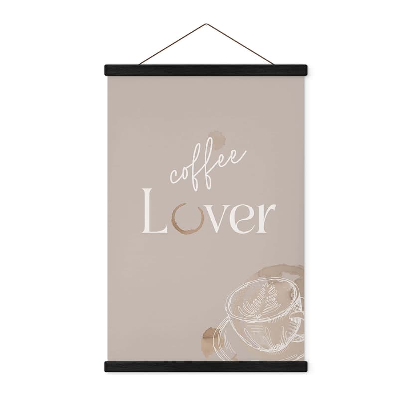 Póster de tela Coffee Lover