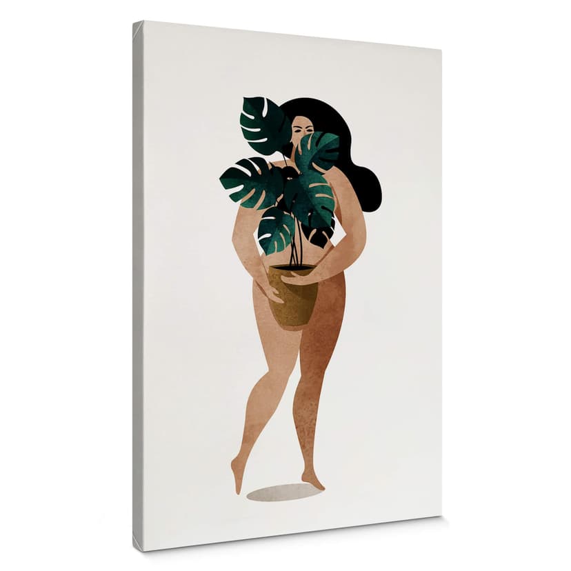 Lienzo Kubistika - La mujer desnuda