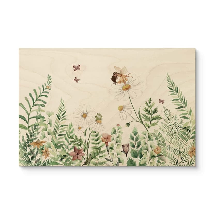Cuadro de madera Kikki Belle - Jardín de hadas