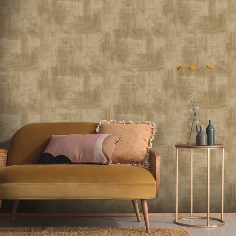 Papel pintado de escayola Elysium oro
