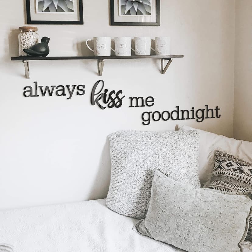 Las letras acrílicas siempre me dan un beso de buenas noches