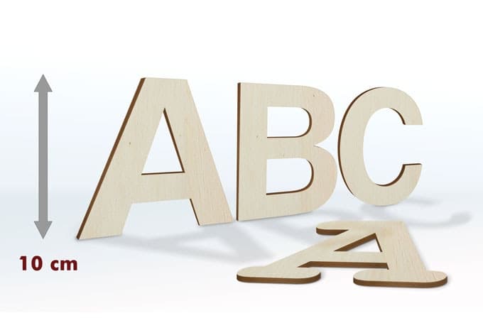 Letras de madera 10 cm altura letra