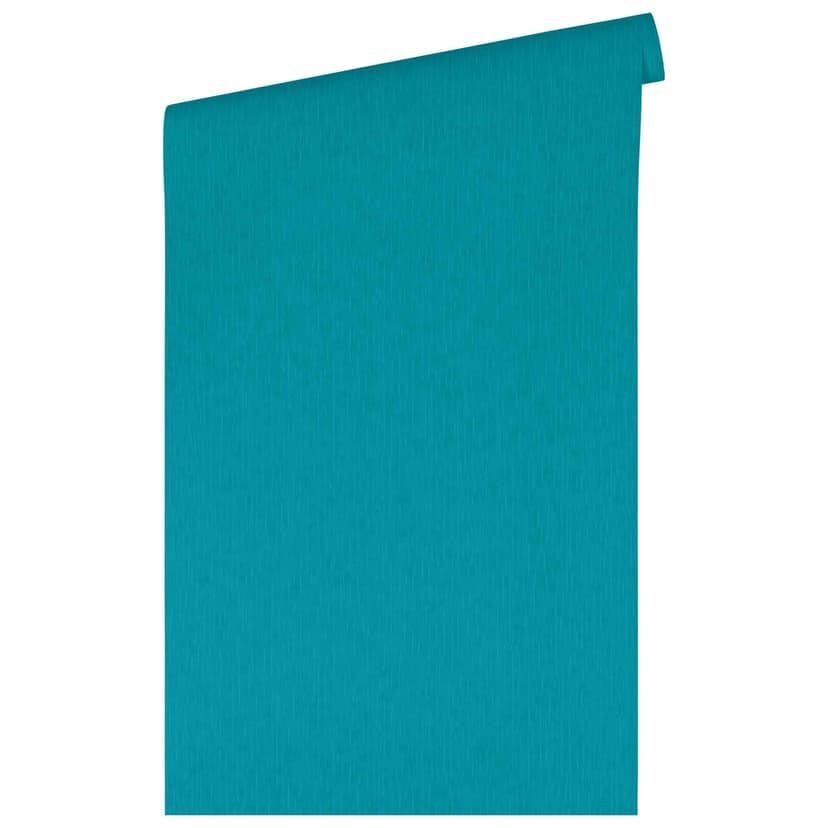 Papel pintado liso Versace Home turquesa monocromo papel pintado no tejido de diseño de lujo liso
