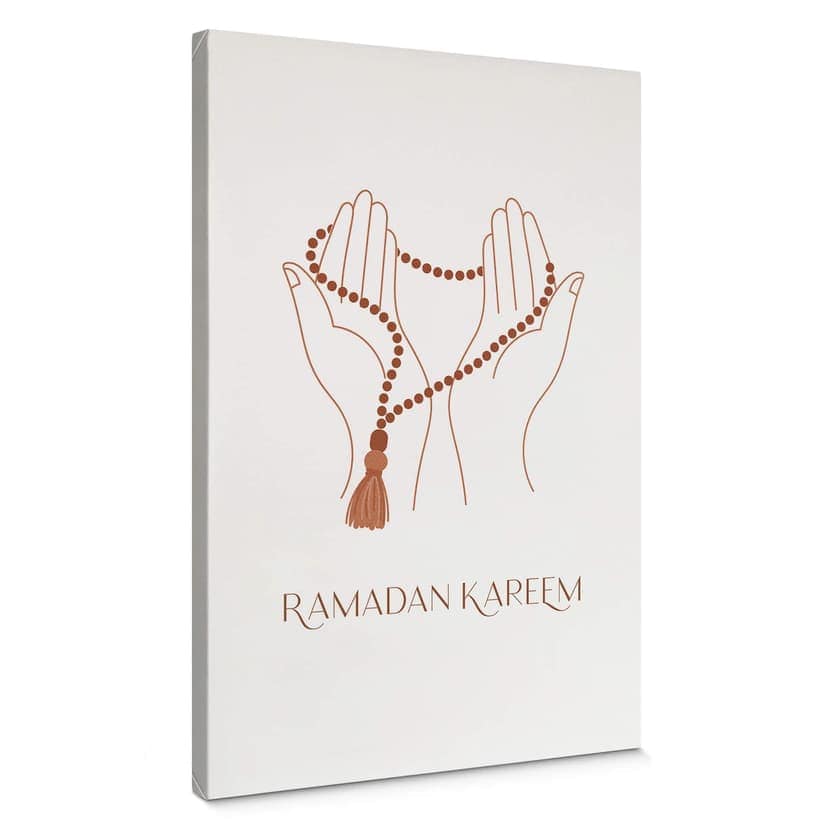 Lienzo Ramadán Kareem manos