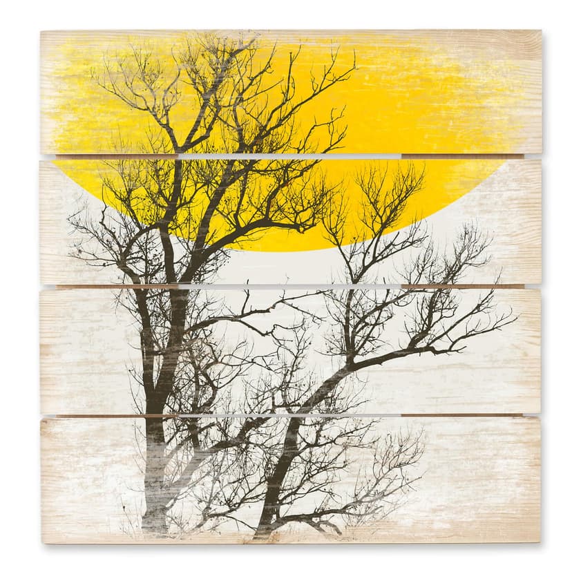 Cuadro de madera Kubistika - Recuerdos de otoño - 40x41,5 cm