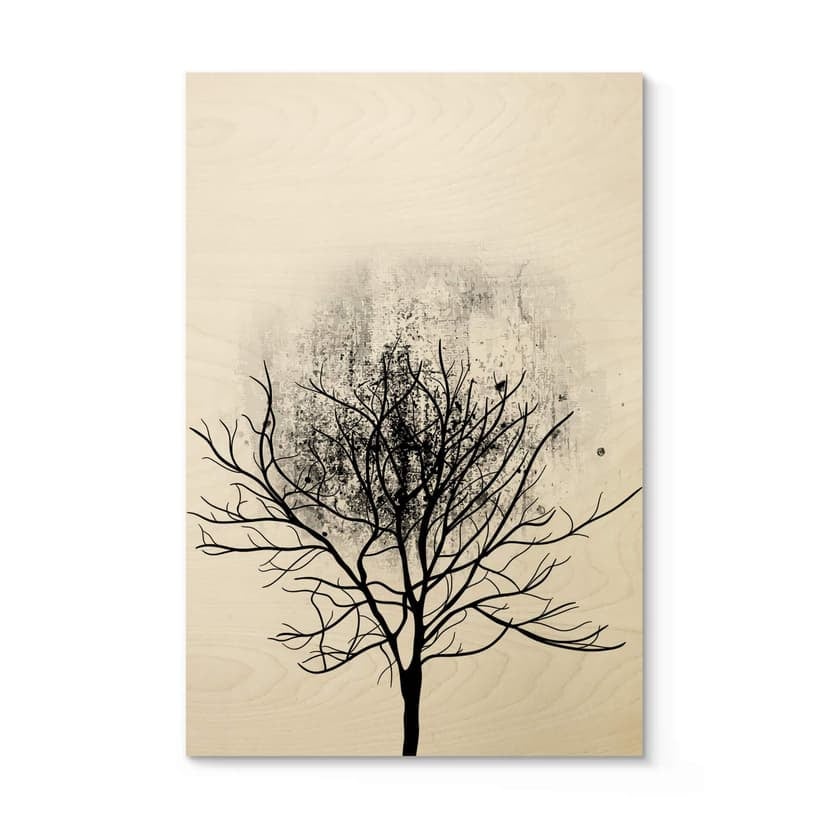 Cuadro de madera Cubistika - Estudio del árbol 03