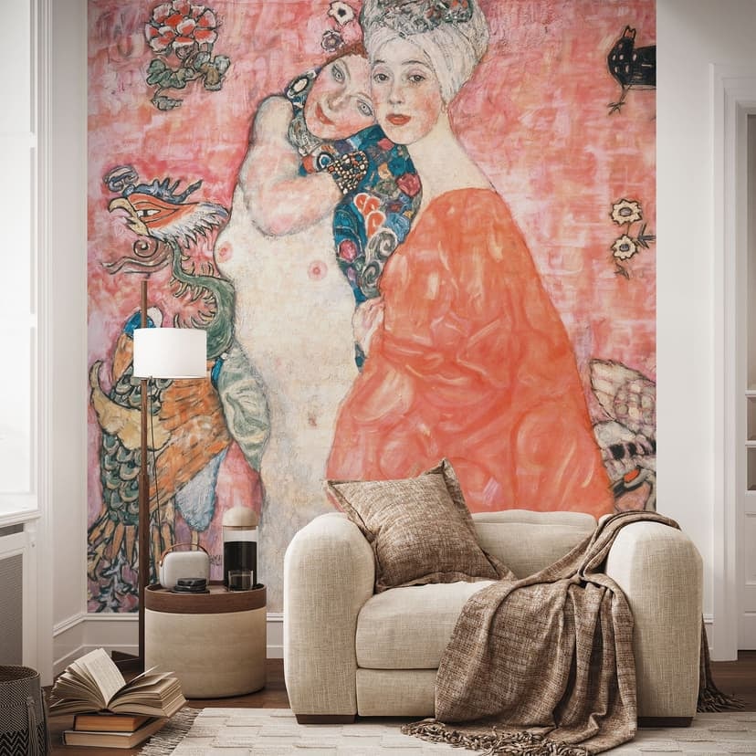 Fotomural con impresión artística - Klimt - Las amigas