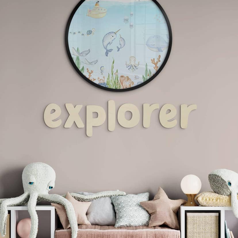 Explorador de letras de madera - Álamo