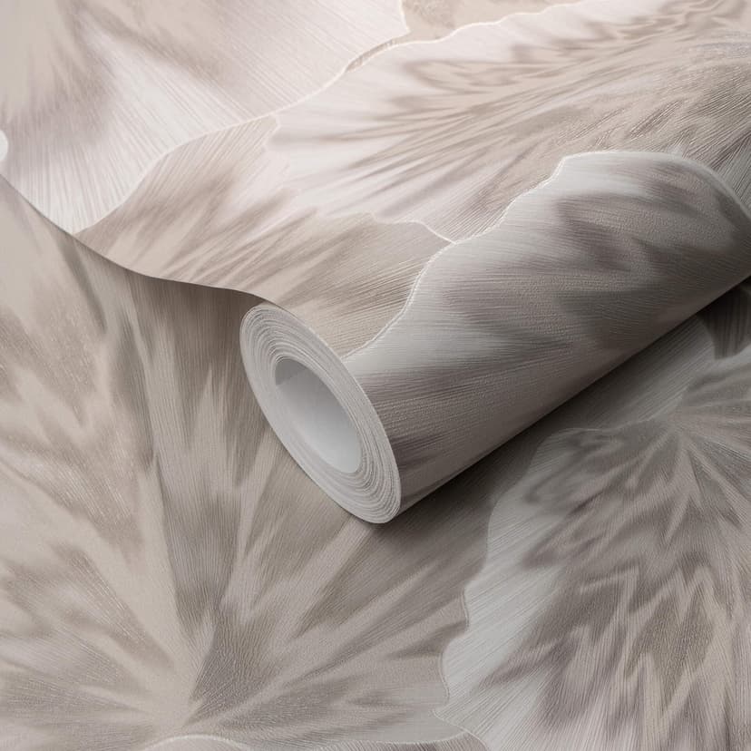Papel pintado no tejido con Muestras gráficas en beige