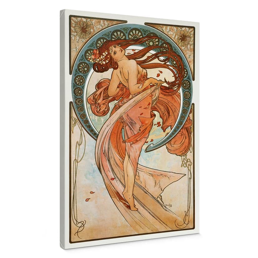 Impresión sobre lienzo - Mucha - Four Arts: La Danza