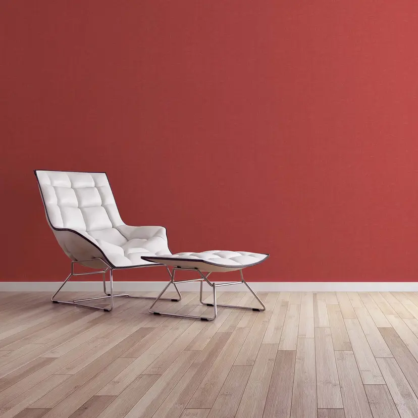 Papel pintado Salón rojo - Papel pintado Cocina moderna monocroma