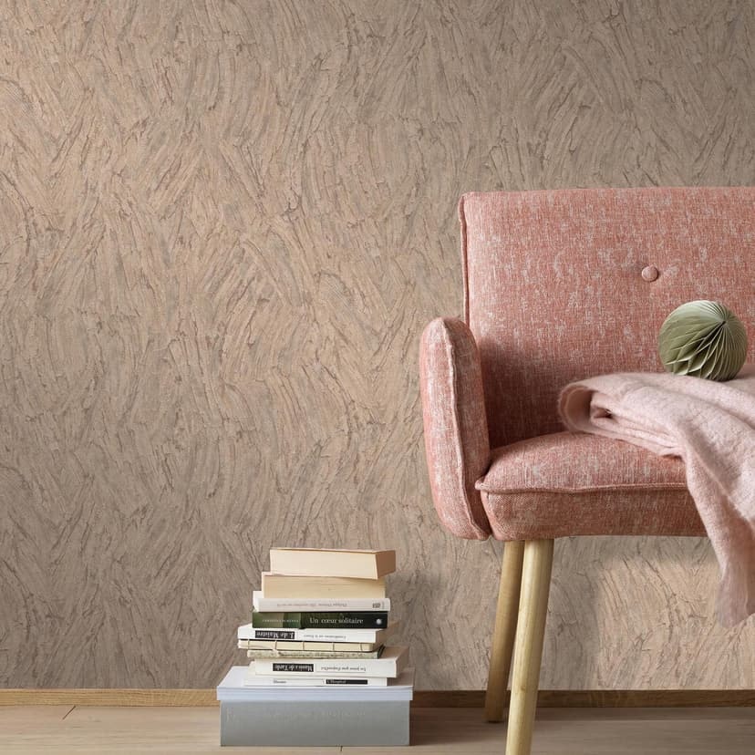 Papel pintado no tejido Erismann Focus marrón