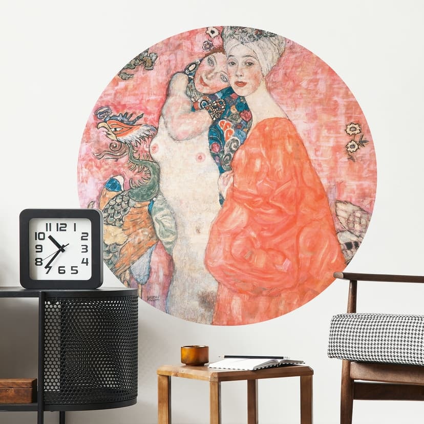Vinilo decorativo Klimt - Las amigas - Redondo