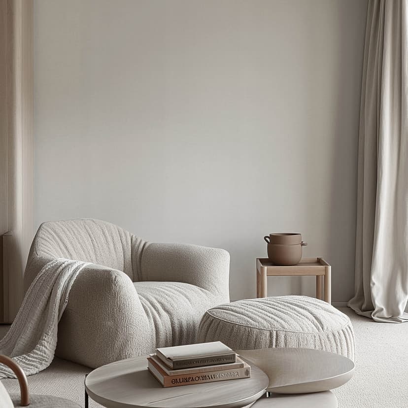 Papel pintado no tejido liso gris claro en lino de aspecto discretamente moderno para espacios de vida con estilo