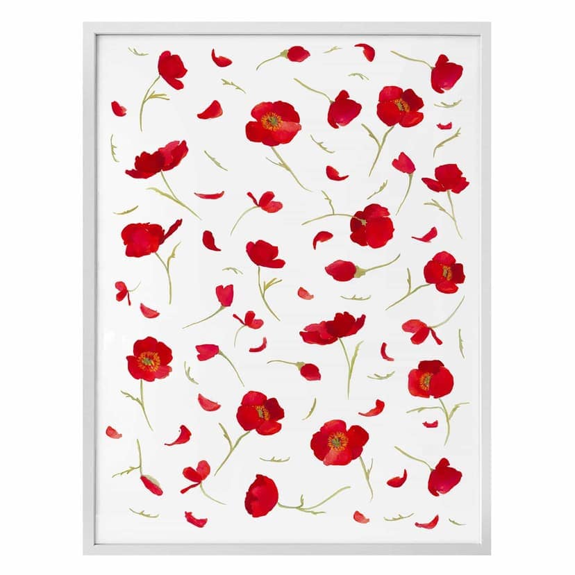 Póster Leffler - Amapolas