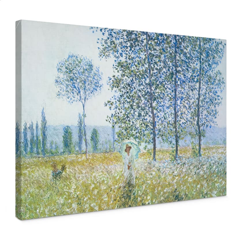 Lienzo Monet - Campos en primavera