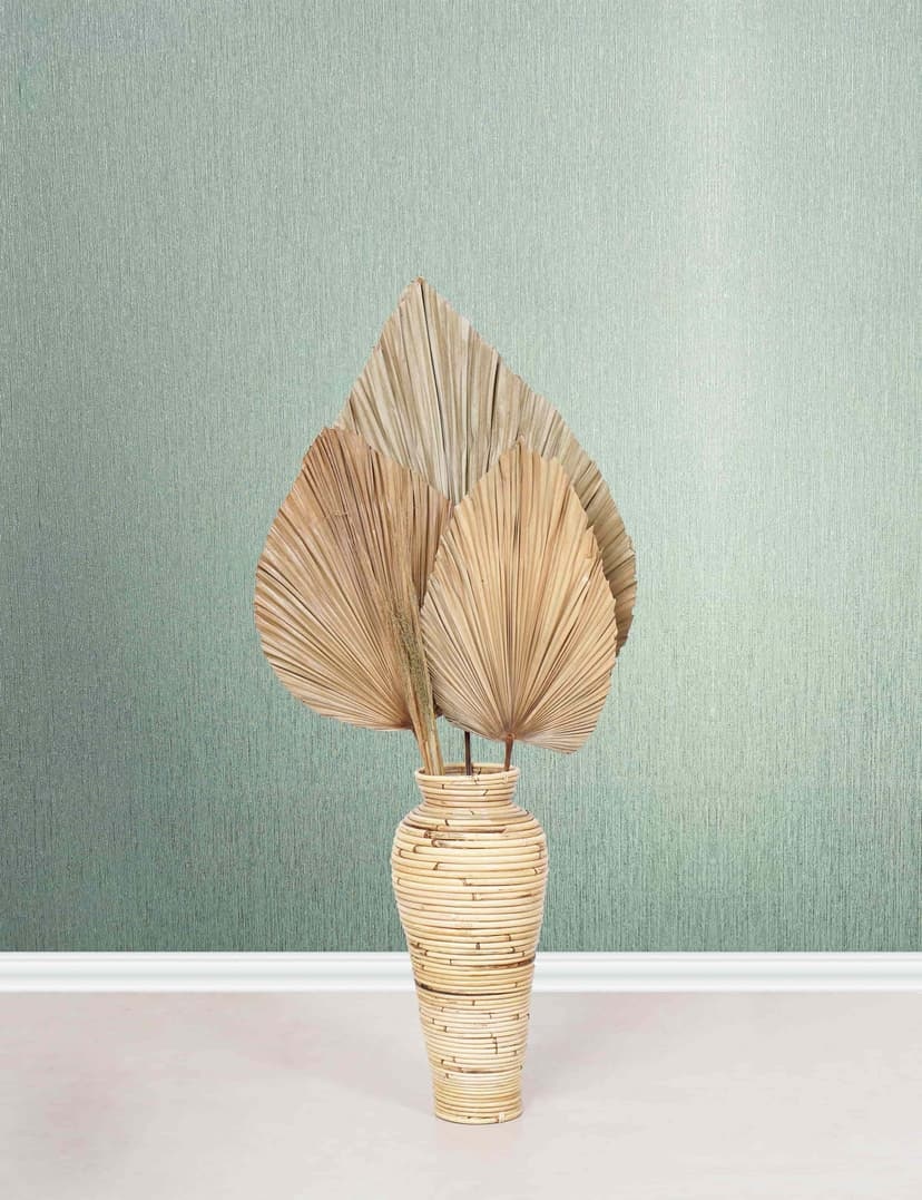 Papel pintado no tejido liso moderno en verde