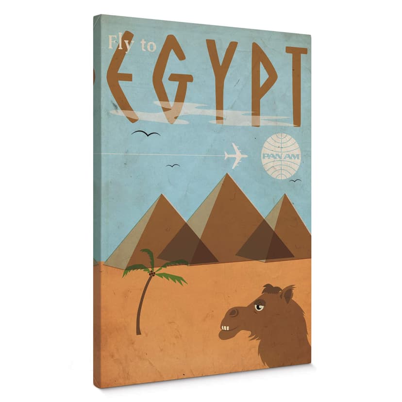 Lienzo PAN AM - Vuelo a Egipto