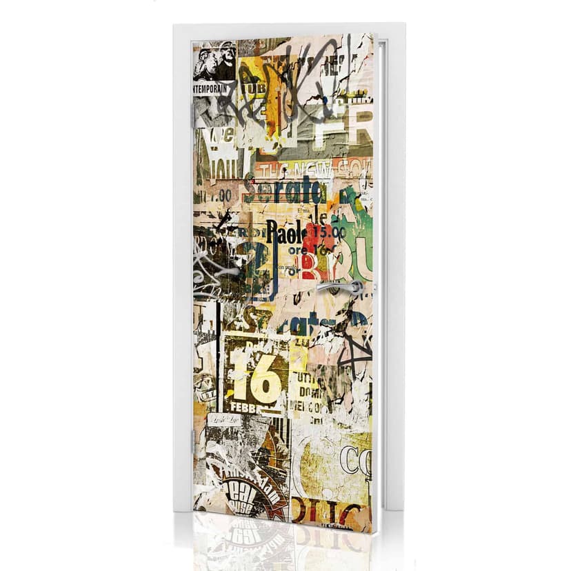 Diseño de puerta Póster arrancado 91x200 cm