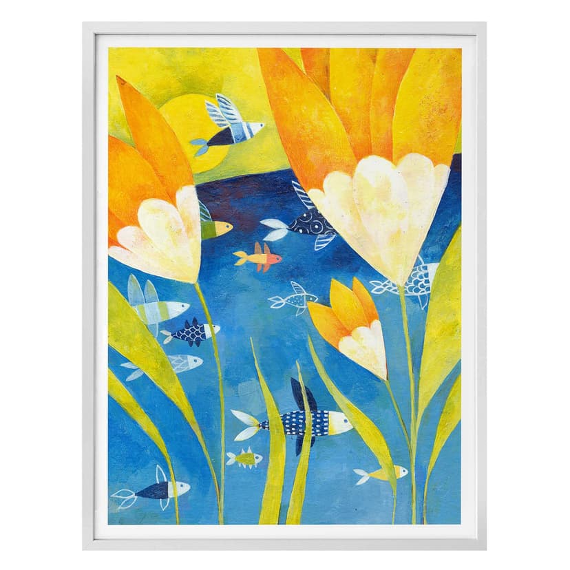 Póster Blanz - Tulipanes amarillos