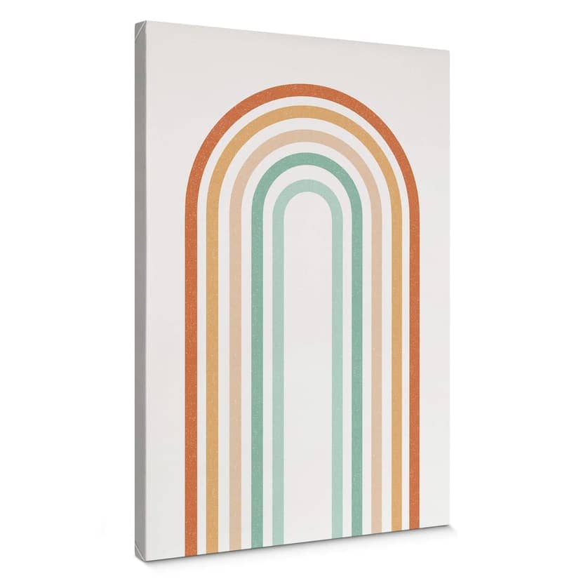 Lienzo arco iris boho