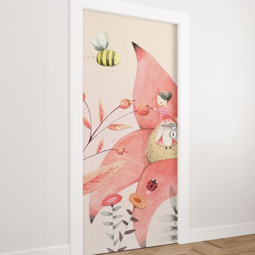 Vinilo para puertas de habitaciones infantiles - Pulgarcito 01 - Loske - Decoración autoadhesiva par