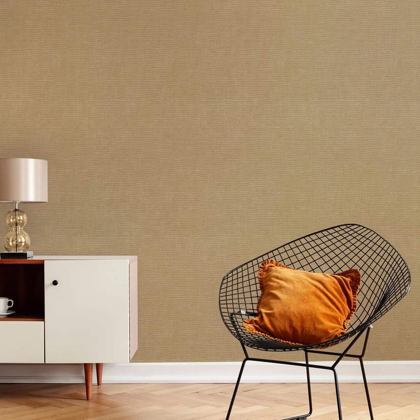 Papel pintado no tejido, papel pintado unitario Aurora oro