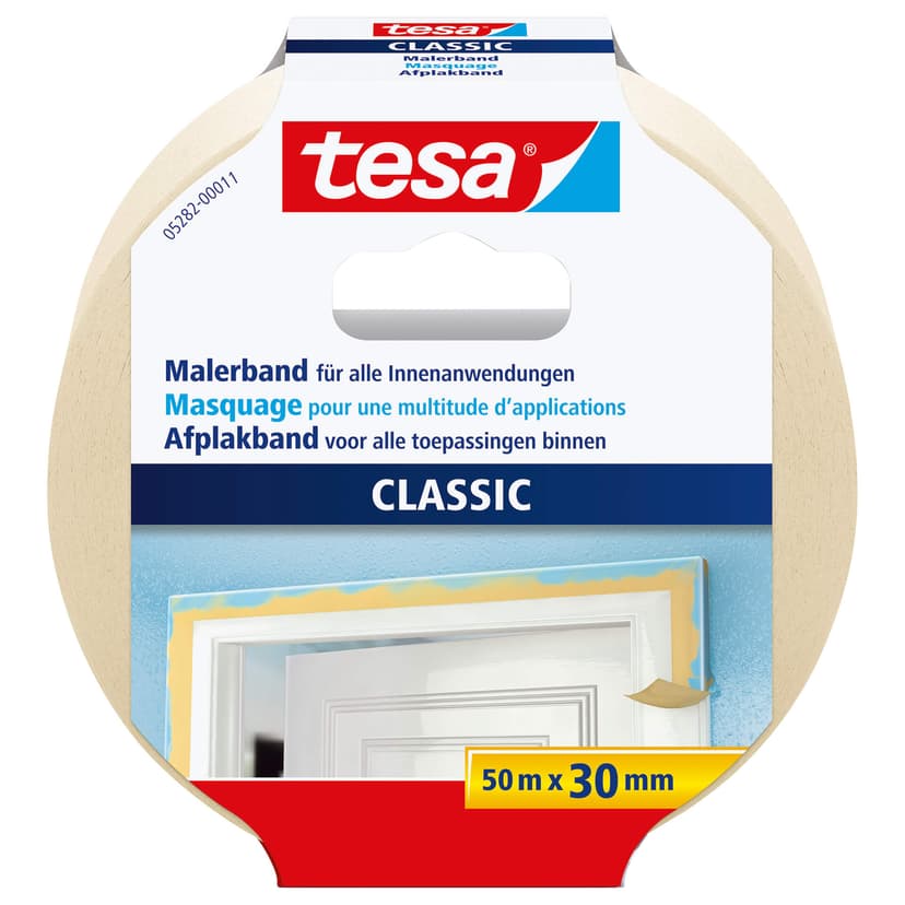 tesa® Cinta de pintor Classic 50m x 30mm